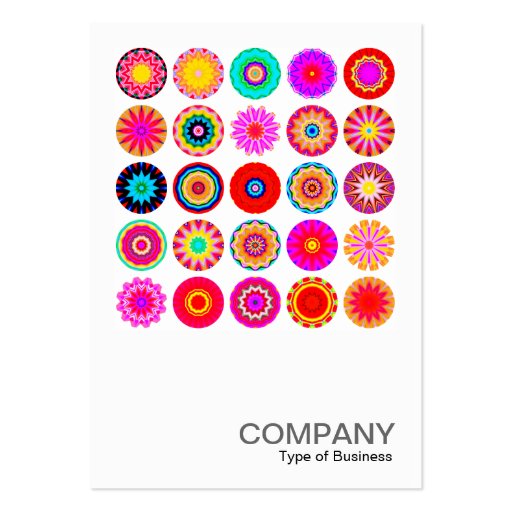 Square Photo 091 - 25 Colorful Mandalas Business Card Templates (front side)