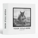 Square Photo (1.5in) - Grey Squirrel 3 Ring Binders
