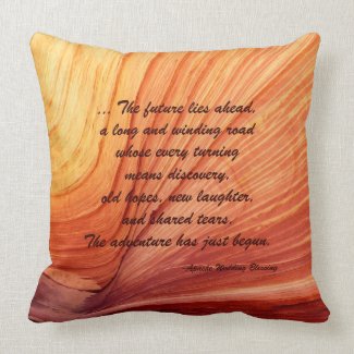 Square Pillow Apache Blessing Wedding Gift