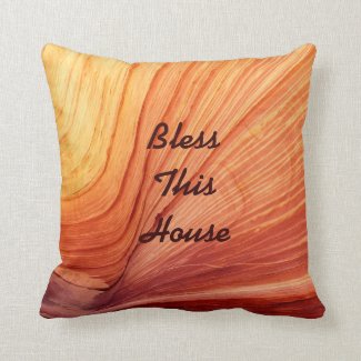 Square Pillow Bless This House Wedding Gift