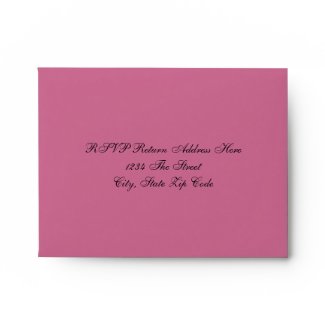 Square Pink Black Linen Envelopes