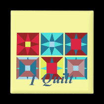 Square Quilt Magnet