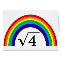 Square Root of 4 Equals Rainbow cards by ColorShow Square Root of 4 Equals Rainbow cards