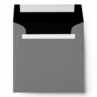 Square Silver Gray Linen Envelopes