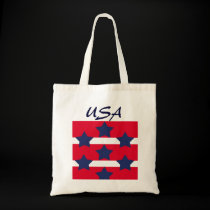 Square Stars and Stripes Tote Bag bags