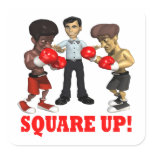 Square Up Square Stickers