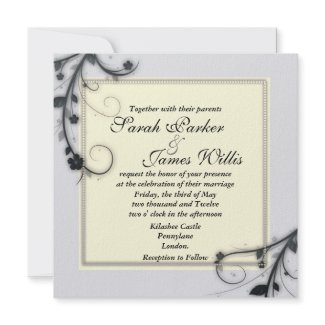 Square wedding Invites (5.25