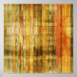 Square Yellow Art Rocky Mountains Poster Print