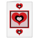 Squared heart cards
