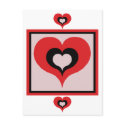 Squared heart postcards by talisbird Squared heart postcards