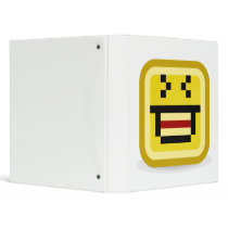 squared smiley big laugh binder
