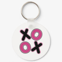 Squared XOXO keychains