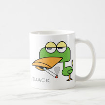 Squarenimals Quack Smoker Coffee Mugs
