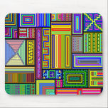 Squares and Rectangles mousepad multicolored mousepads