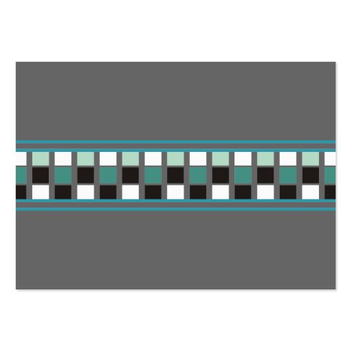 Squares and Stripes Chubby Business Cards (back side)