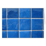 squares blue greeting cards