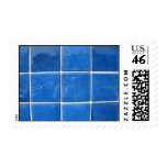 squares blue postage