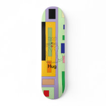 Squares Of Color On Deck Skate Board Decks