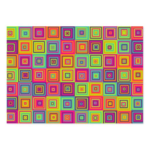 Squares Pattern Business Card (front side)