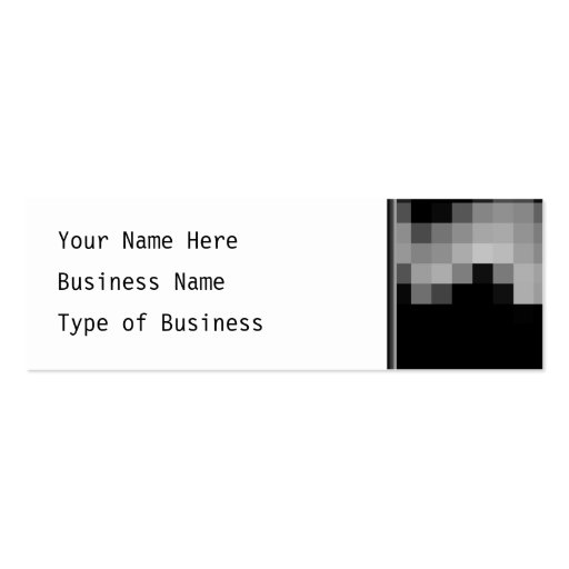 Squares Wave Abstract. Black and Gray Business Card Templates (front side)