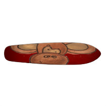 Squashed Monkey Skateboard by sarahwolf2 Squashed Monkey Skateboard