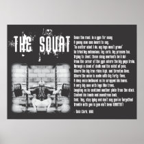Squat Poem - Gym Poster