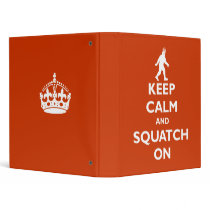 Squatch On 3 Ring Binders