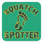 Squatch Spotter Square Stickers