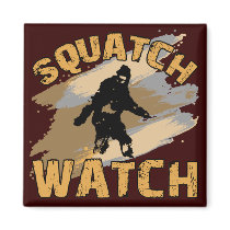 Squatch Watch Refrigerator Magnet