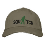 Squatch with large bigfoot logo baseball cap