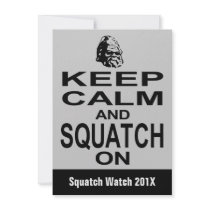 Squatchin Funny  Bigfoot Hunting Invitation