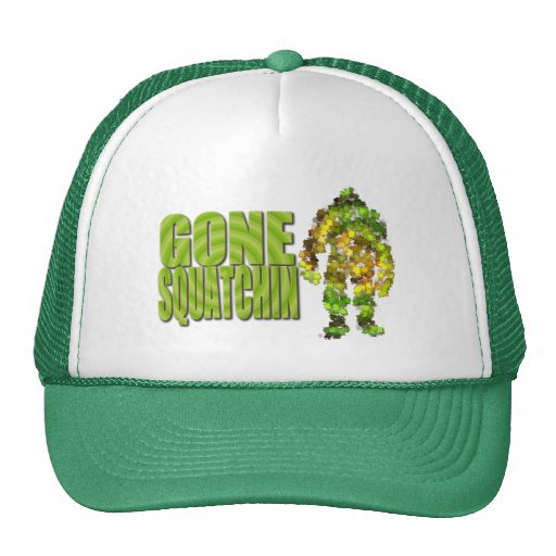 Squatchin ido: Bobo nunca encontrará Bigfoot Gorros Bordados