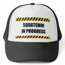 Squatchin in Progress Mesh Hats