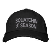 Squatchin season embroidered baseball cap