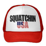 SQUATCHIN USA American Flag Hat (red)