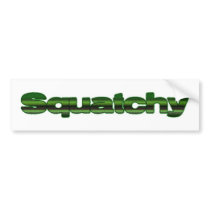 squatchy bumper sticker