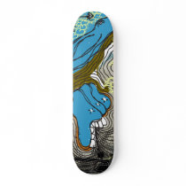 squatmonster head skate deck