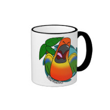 Squawking Sun Conure Mug