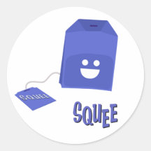 Squee-Bag Sticker in Blue