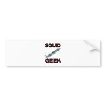 Squid Geek bumper stickers by AnimalShirts Squid Geek bumper stickers