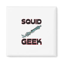 Squid Geek magnets by AnimalShirts Squid Geek magnets