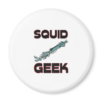 Squid Geek magnets by AnimalShirts Squid Geek magnets