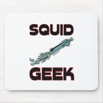 Squid Geek mousepads by AnimalShirts Squid Geek mousepads