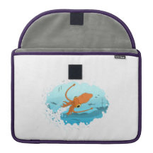 squid graphic design sleeve for MacBook pro