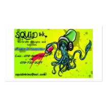 Squid ink business card template
