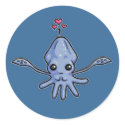 Squid Love Stickers by Ultravioletbat Squid Love Stickers