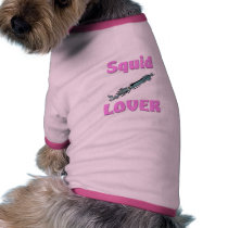 Squid Lover pet clothing by AnimalShirts Squid Lover pet clothing