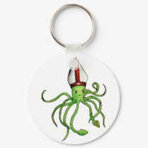 Squid Pope keychains by willlapuerta Squid Pope keychains
