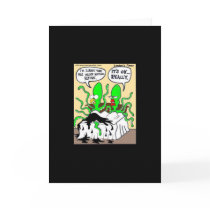 Squid Premanture Ejaculation Funny Greeting Card