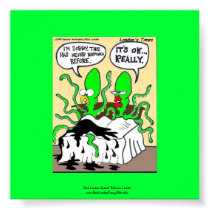 Squid Premanture Ejaculation Funny Poster posters
